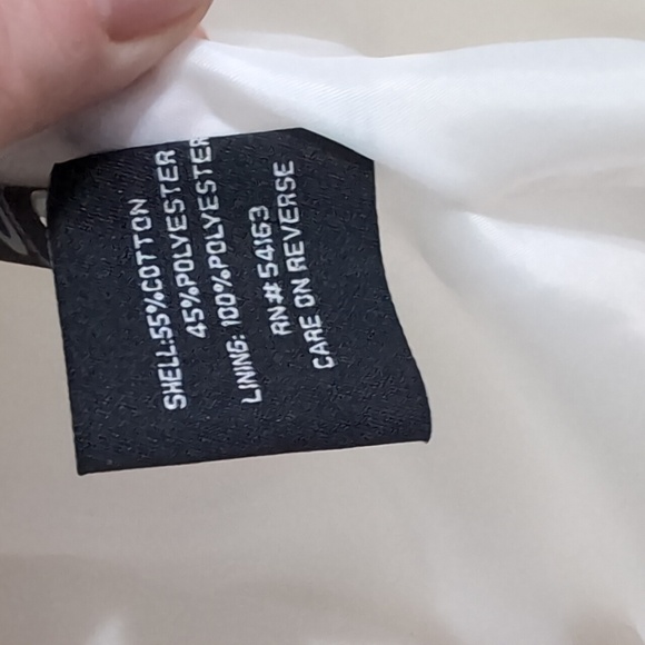 Colebrook White Contrast Button Slicker Rain Jacket Size Small - Picture 6 of 7